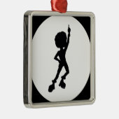 Disco-danser Metalen Ornament (Rechts)