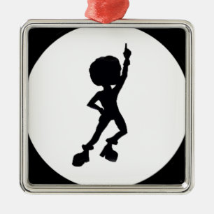 Disco-danser Metalen Ornament