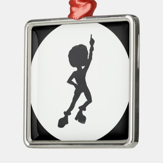 Disco-danser Metalen Ornament (Links)