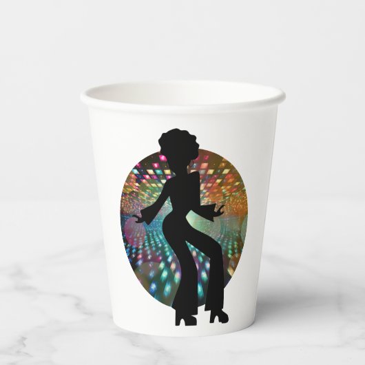 Disco-danser Papieren Bekers (Achterkant)