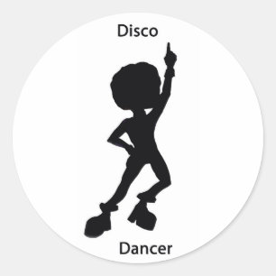 Disco-danser Ronde Sticker