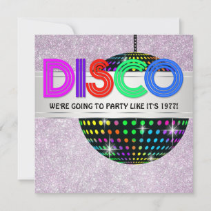 Disco Dansfeest Kaart