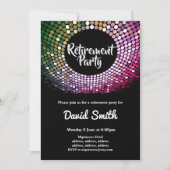 disco ,  , dansfeest uitnodigen kaart (Voorkant)