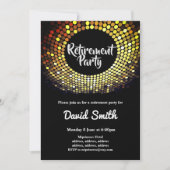 disco ,  , dansfeest uitnodigen kaart (Voorkant)