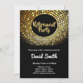 disco ,  , dansfeest uitnodigen kaart (Voorkant)