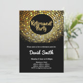 disco ,  , dansfeest uitnodigen kaart (Staand voorkant)