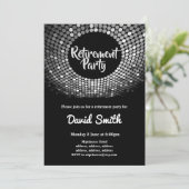 disco , , dansfeest uitnodigen kaart (Staand voorkant)
