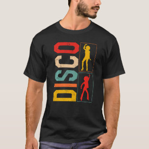 Disco Dansing King Queen  Retro 70's Disco T-shirt