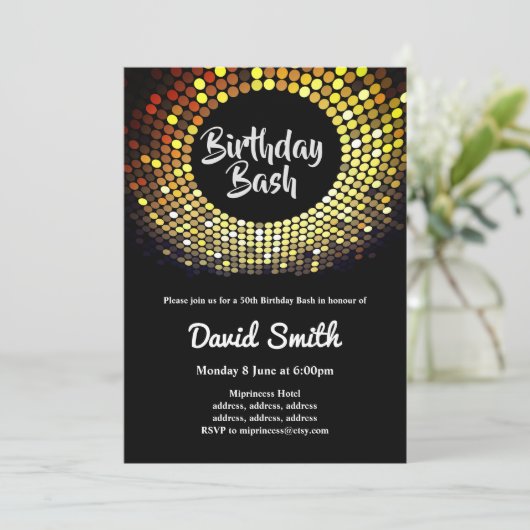 disco ,  , dansjaar bash kaart (Staand voorkant)