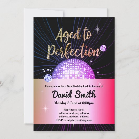 disco ,  , dansjaar bash kaart (Voorkant)