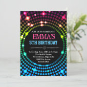 Disco-danskaartenuitnodiging Kaart (Staand voorkant)