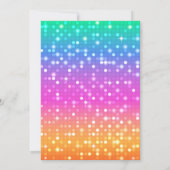 Disco-dansuitnodiging Kaart (Achterkant)