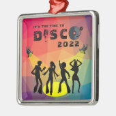 Disco-dansvloer retro multicolor viering metalen ornament (Links)