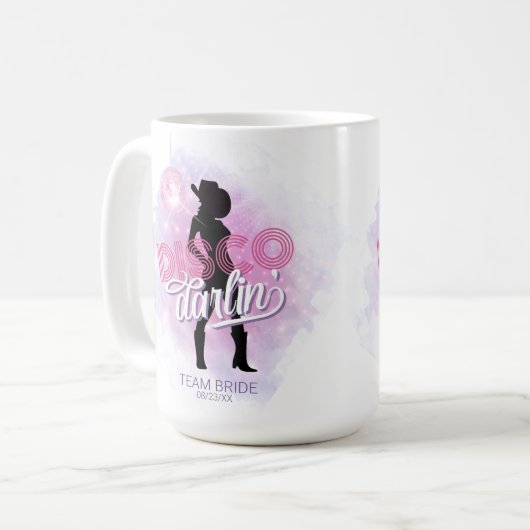 Disco Darlin' Bachelorette Team Bride ID928 Koffiemok (Voorkant links)