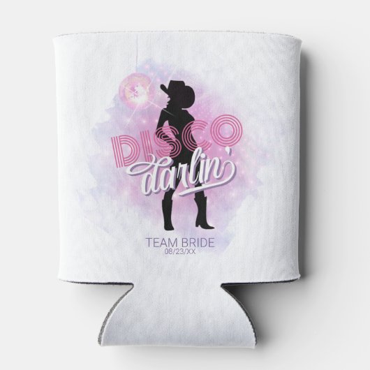 Disco Darlin' Bachelorette Team Bruid ID928  Blikjeskoeler (Achterkant)