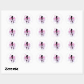 Disco Darlin' Bruidsmeisjes Team Bruid ID928  Ronde Sticker (Vel)