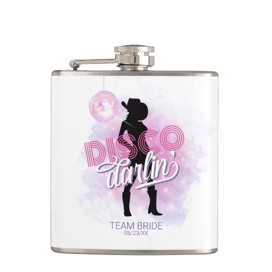 Disco Darlin' Bruidsmeisjesteam Bruid ID928  Heupfles (Voorkant)