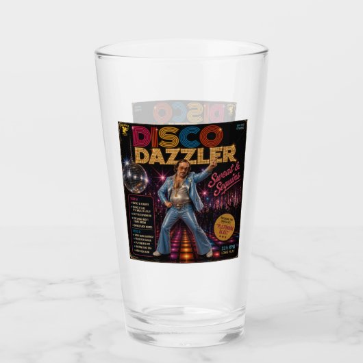Disco Dazzler Album Glas (Voorkant)