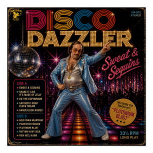 Disco Dazzler Album Perfect Poster