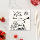 Disco de avond voor het huwelijk servet (Insitu)