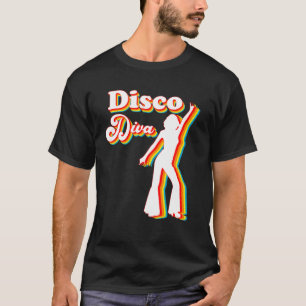Disco Diva   60S 70S 80S Costume Party Draag outfi T-shirt