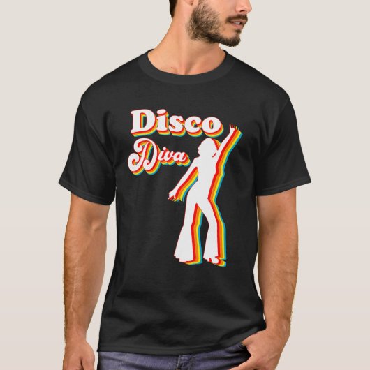 Disco Diva | 60S 70S 80S Costume Party Draag outfi T-shirt (Voorkant)