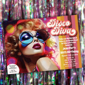 Disco Diva 70s Disco uitnodiging