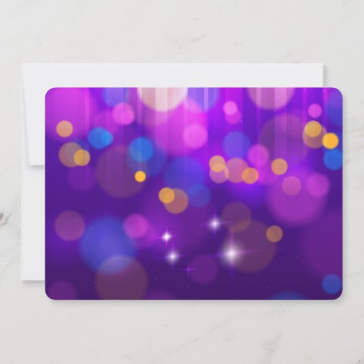 Disco Diva 70's Feestuitnodiging Kaart (Achterkant)