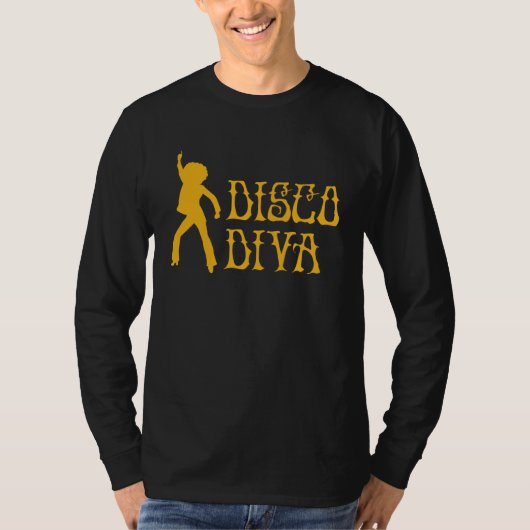 Disco Diva Dancing Retro Disco Diva 70s Dancer Par T-shirt (Voorkant)