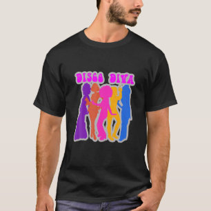 Disco Diva Disco Outfit Vrouwen Disco Girl Costume T-shirt