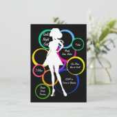 Disco Diva Girls Night Out Kaart (Staand voorkant)