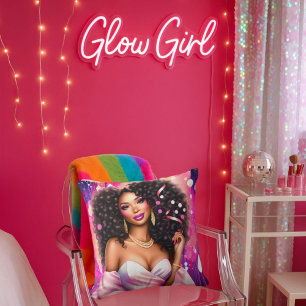 Disco Diva Glamour - Levendig Kussen