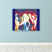 Disco Divas 70 Canvas Afdruk (Insitu (Houten vloer))