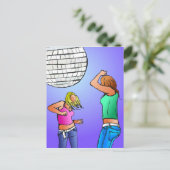 Disco Divas Briefkaart (Staand voorkant)