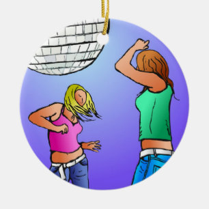 Disco Divas Keramisch Ornament