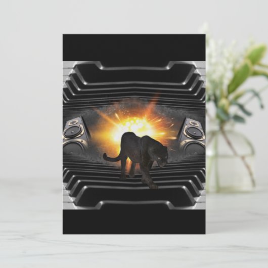 disco DJ-toetsenbord zwart, Deejay Kaart (Staand voorkant)