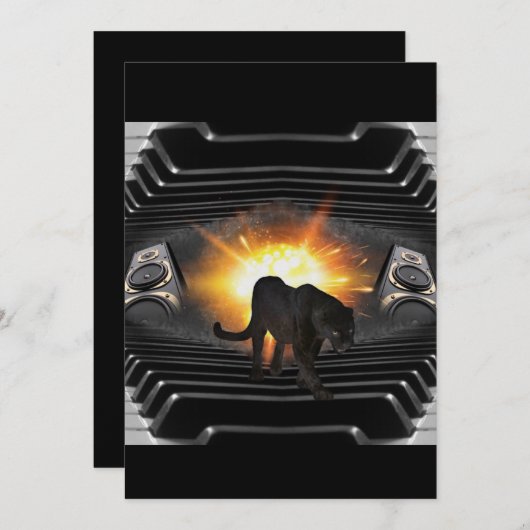 disco DJ-toetsenbord zwart, Deejay Kaart (Voorkant / Achterkant)