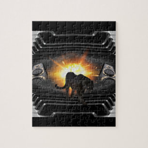 disco DJ-toetsenbord zwart, Deejay Legpuzzel