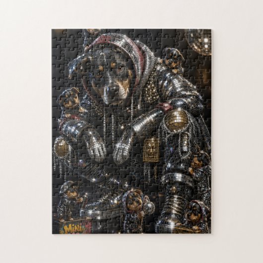 Disco Dog & Mini Me Crew Legpuzzel (Verticaal)