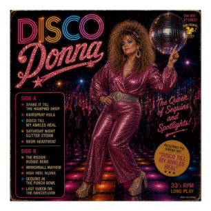 Disco Donna Album Perfect Poster