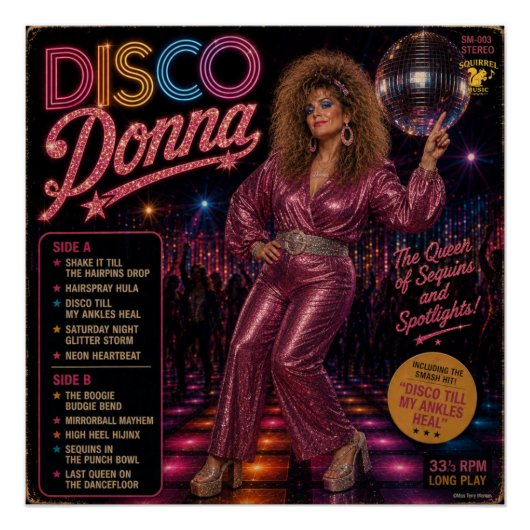 Disco Donna Album Perfect Poster (Voorkant)