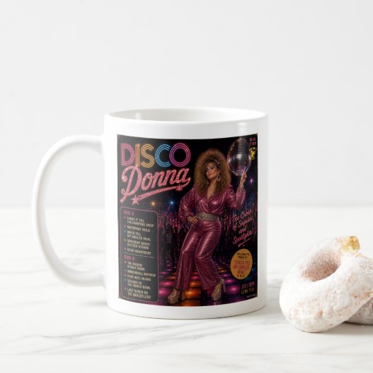 Disco Donna & Disco Dazzler Koffiemok (Met donut)