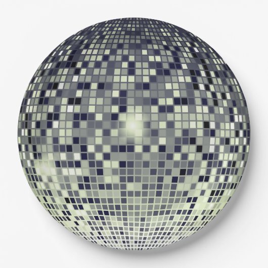 Disco Dreams Papieren Borden - Vier het in stijl! Papieren Bordje (Voorkant)