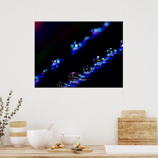 Disco-druppels Poster (Keuken)