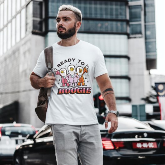 Disco Duck Animals Cartoon T-shirt