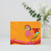 Disco Duck Briefkaart (Staand voorkant)
