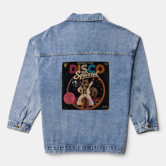 Disco Eekhoorn Denim Jacket (Achterkant)