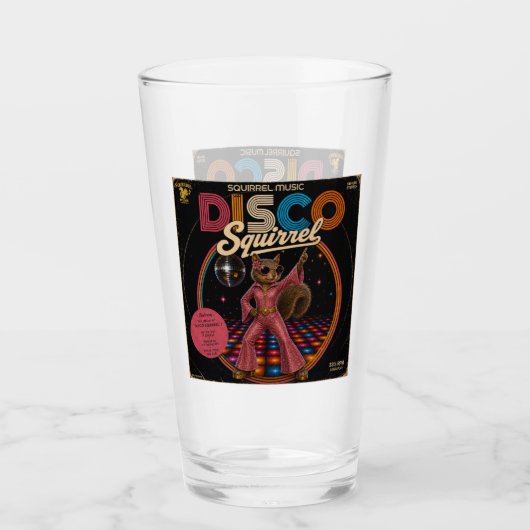Disco Eekhoorn Koningin Glas (Voorkant)