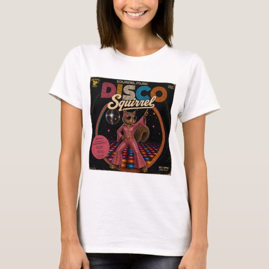 Disco Eekhoorn Koningin T-shirt (Voorkant)