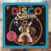 Disco Eekhoorn Raamsticker (Vel 2)